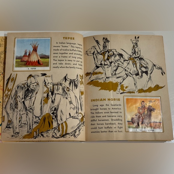 Vintage 1957 Little Golden Book INDIAN STAMPS by Edward Huberman 1st Edition “A” - Picture 7 of 16